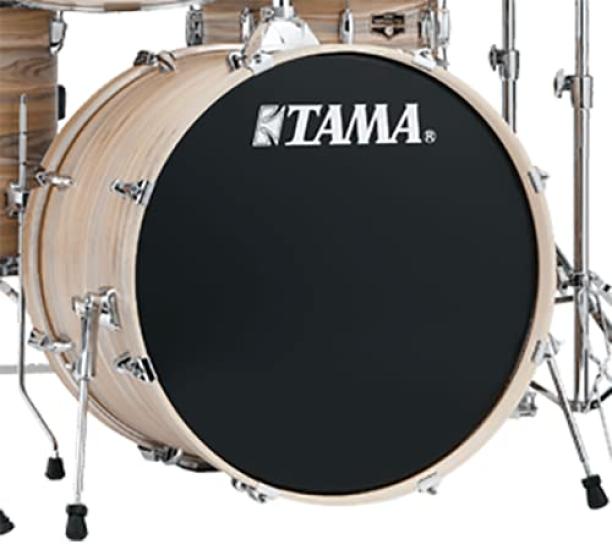 TAMA BK22BMWS Bass Drum HeadSuperstarBlack Head (White TAMA Logo)