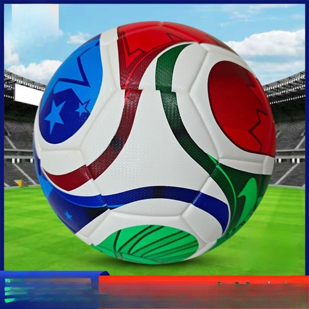 PU Seamless Size 5 Training Soccer Ball Portable Outdoor Sports Football Suitable For Kids Adults Practice Game Gift