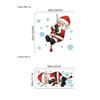 Santa Claus Climbing Rope Wall Sticker Festive Atmosphere Bedroom Living Room Wall Decoration Self-Adhesive Mural