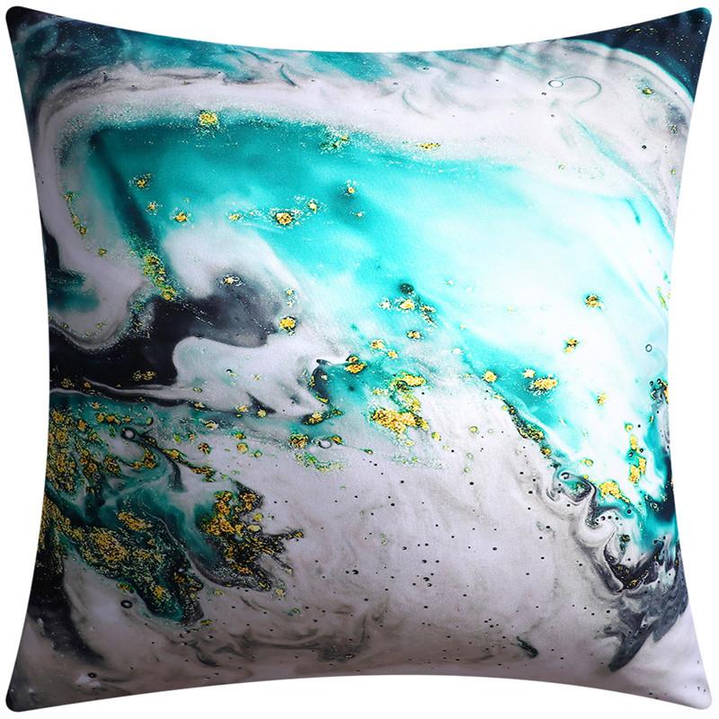 45X45cm Abstract Fluid Art Ink Design Sofa Cushion Cover Modern Living Room Decor Pillowcase