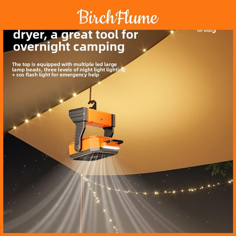 Camping Fan Usb Rechargeable With Quiet 4speed For Outdoor And Dorm Use