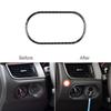 For Porsche Macan 2014- Carbon Fiber Headlight Switch Panel Cover Trim