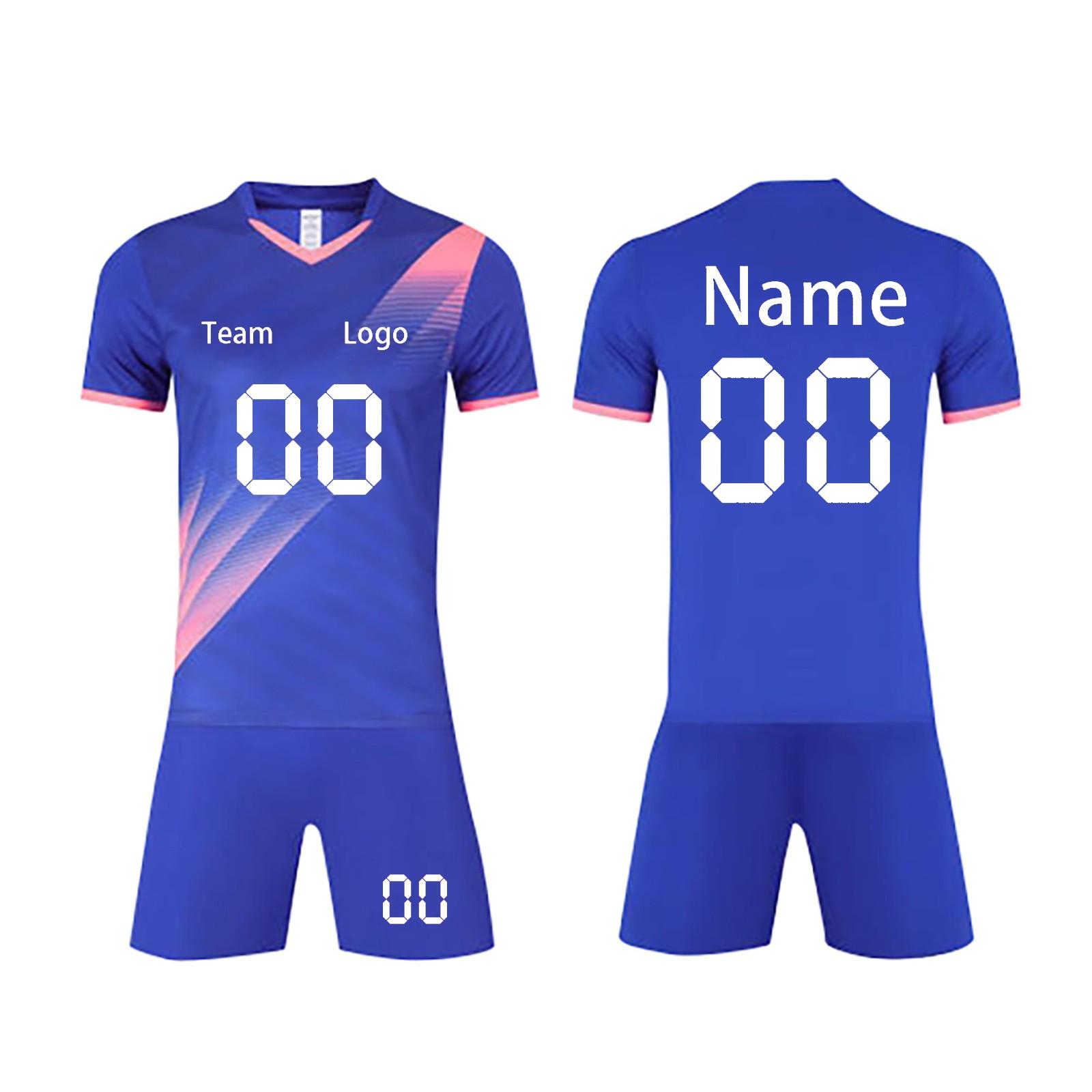 

Комплект персонализированных рубашек для мужчин и девочек с именем и номером, футбольные майки на заказ для мальчиков, тренировочный костюм S