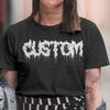 Custom Gothic Death Metal T-Shirt, Personalized Rocker Tee