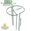 4pcs Metal Plant Support Stakes Flower Pot Stand Flower Ring Climbing Vines Support Half Round Durable
