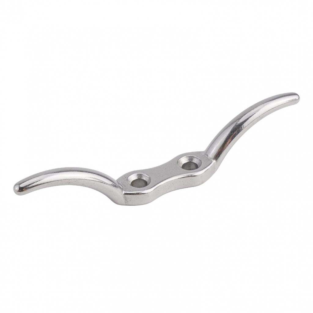 Precision Casting Stainless Steel Rope Cleat Hook for Flag Pole Halyard Fixing