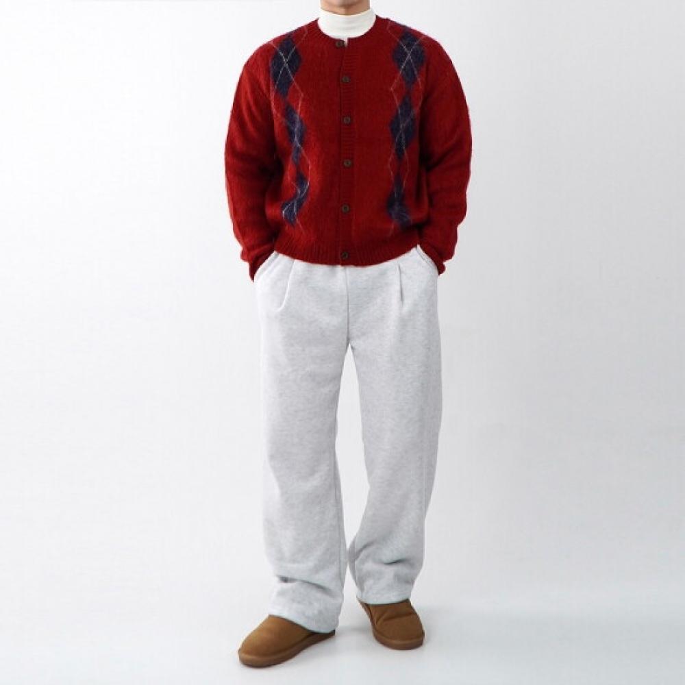 Onl Men Pintuck Fleece Pants sweatPants Wide Pants