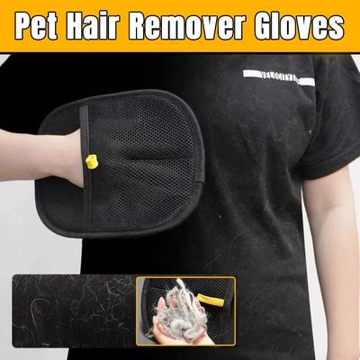 1/2 Pcs Hair Remover Glove Double-Sided Fur Gloves Efficient Pet Hair Remover Brush Tools For Dog Cat Grooming Soft Brush Remove