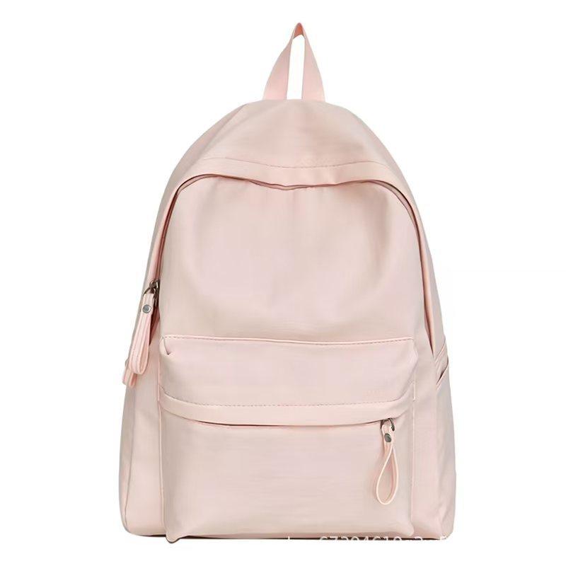 Mochila mochila escolar femenina estudiante universitaria versión coreana ins gran capacidad simple color sólido mochila estudiante de secundaria mochila niños