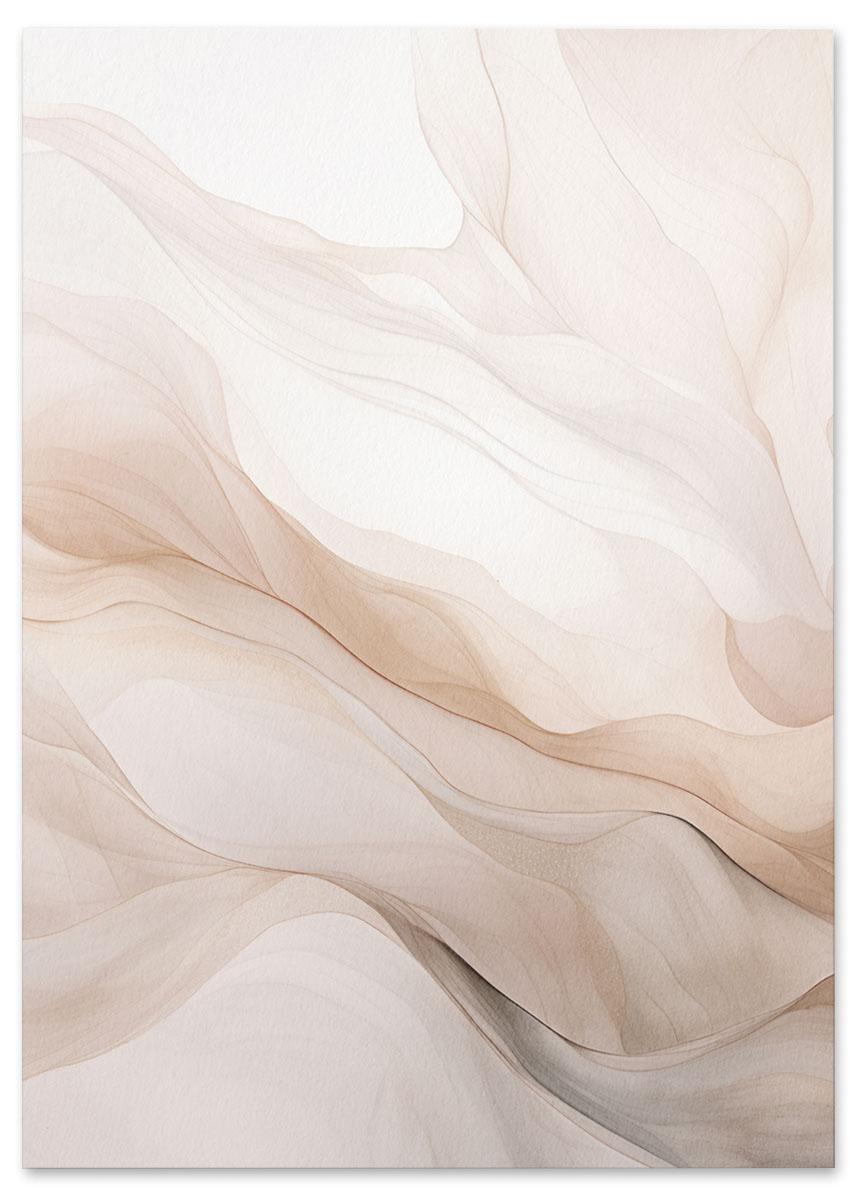 

Plakat jasny beżowy różowy 30x40 cm