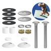 Steel Pool Diving Board Mounting Replacement for Two Hole Diving Boards Easy Installation with Screws&Washers