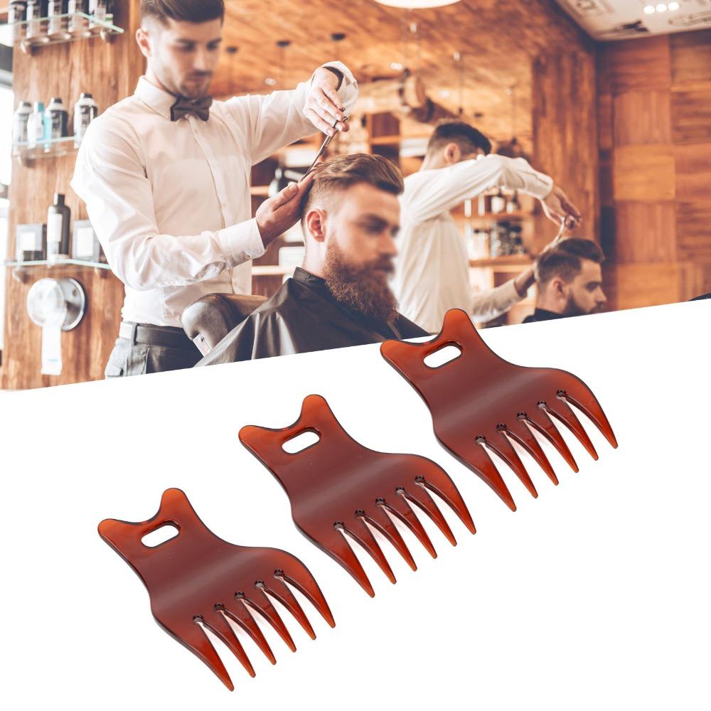 3PCS Smooth Edges Wide Tooth Combs Compact Size Detangling Comb Styling Comb Set Home Use