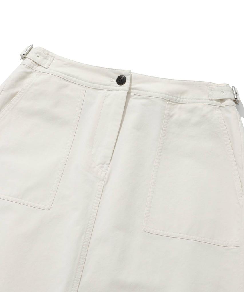 COVERNAT WOMAN Cotton Fatigue Skirt Ivory