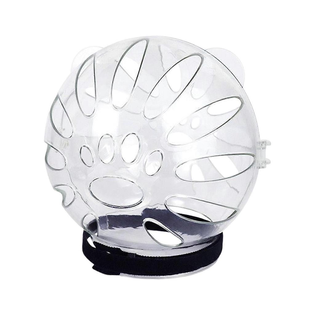 Cat Muzzle Clear Pets Mouth Cover Muzzle Anti Bite for Grooming Bathing S 125mmx135mm