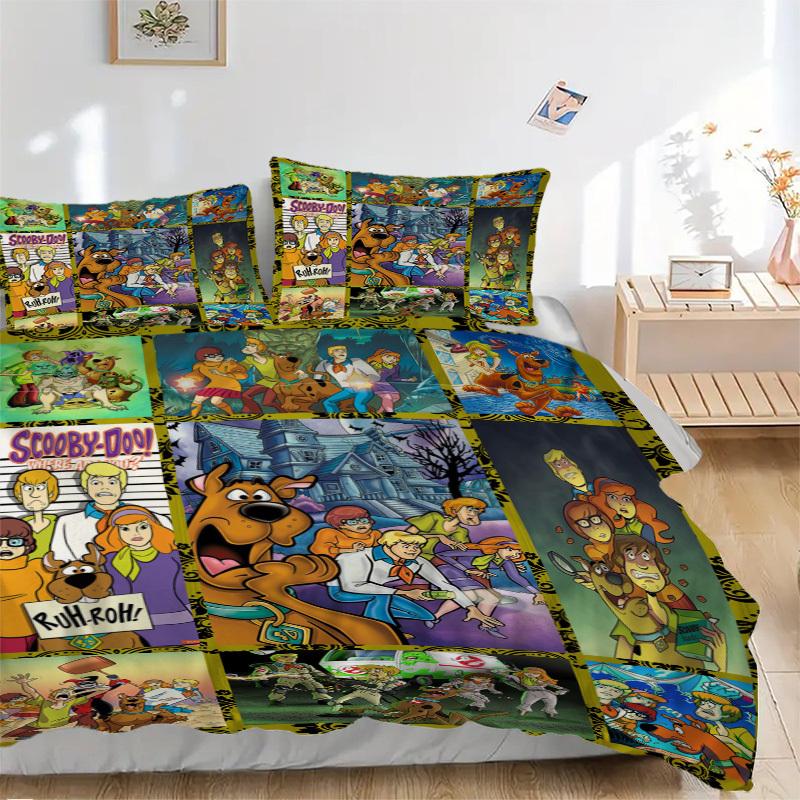 

Постельное белье Scooby-Doo Mystery Adventure Пододеяльник Подарок для спальни, Включает 1 пододеяльник и 2 наволочки, Без наполнителяB481 135x200cm