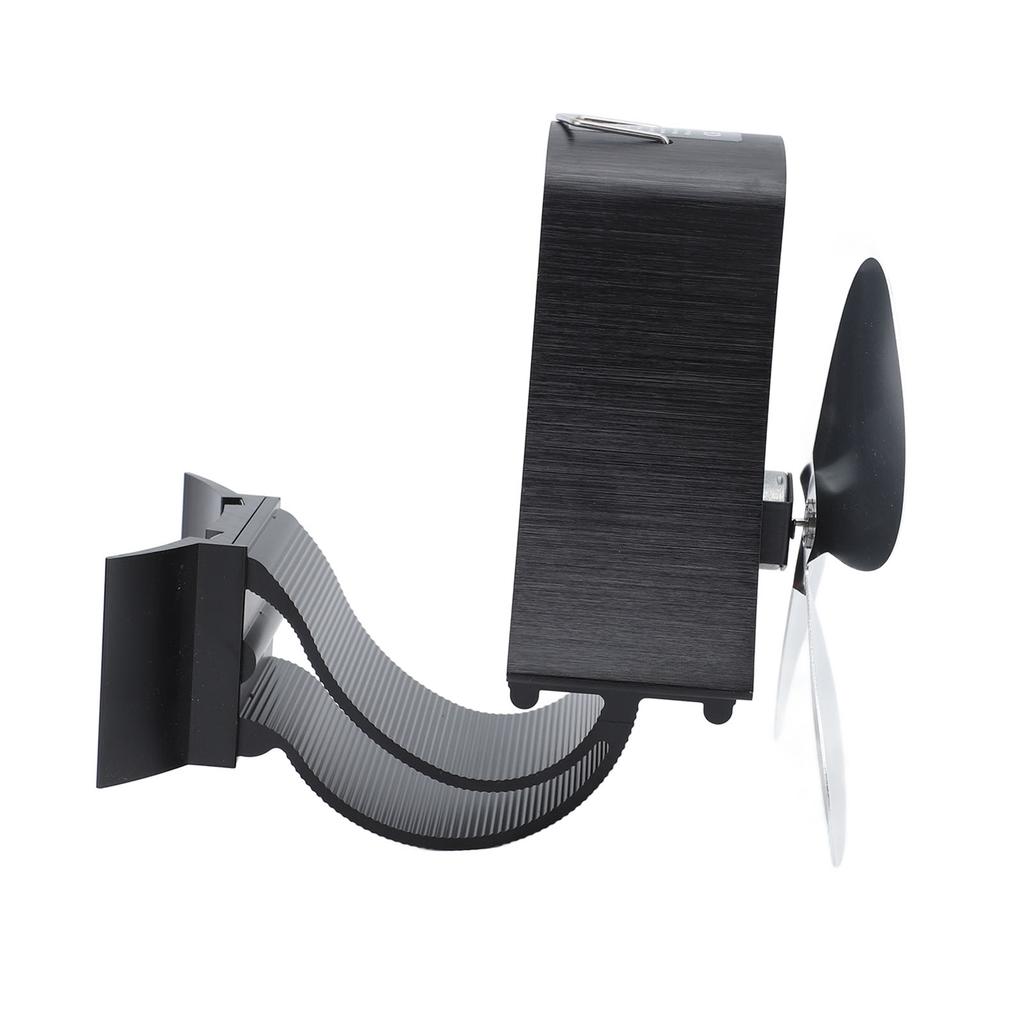 Pipe Fireplace Fan Magnetic Installation Self Generated Electricity Wall Mounted Quiet Safe 4