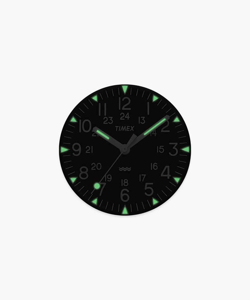 Taimaegseu Mk1 All-Black Military Grosgrain Tool Watch 36Mm