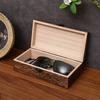 Retro Wooden Storage Box Rectangular Wood Hinged Box Container for Jewelry Keepsakes Multi-Purpose Desktop Storage Organizer