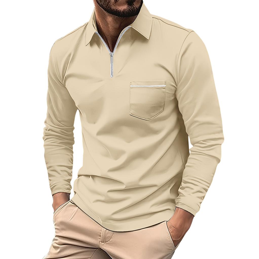 Herrars Färgblock Långärmade Toppar Herrars Ledig Mode Långärmade Toppar