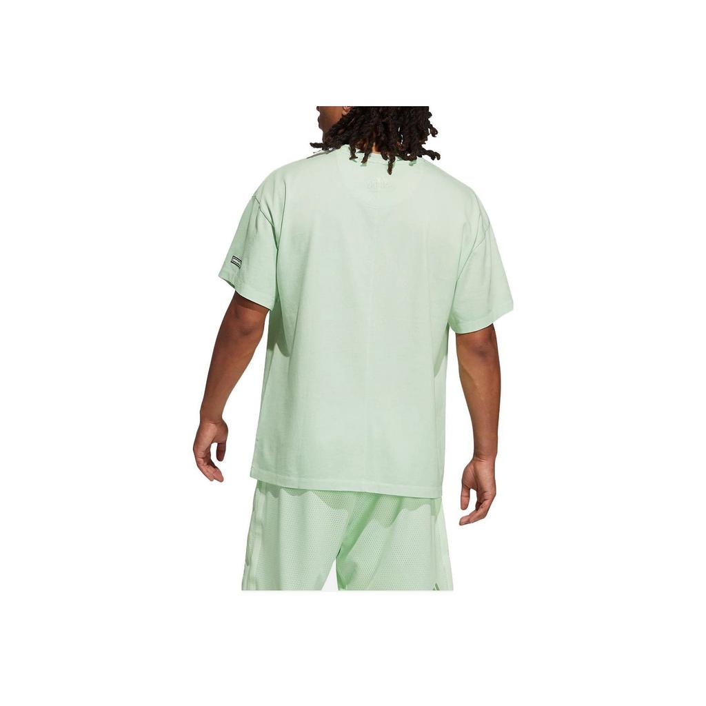 Adidas Daniel Patrick X Basketball Graphic Print Short Sleeve T-Shirt Men Tops Light-Green GU5620