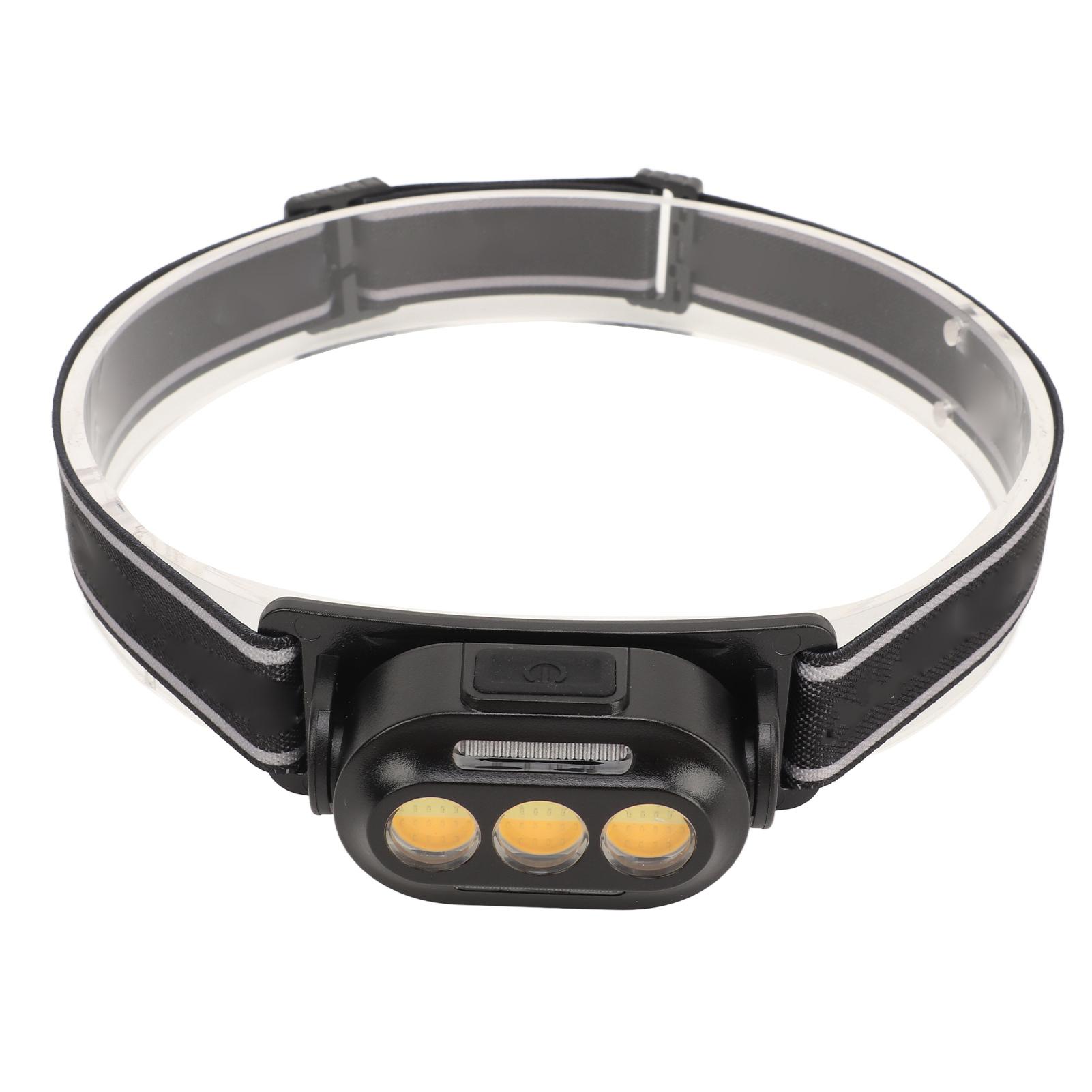 

Светодиодный налобный фонарь USB Перезаряжаемый 3 режима Высокая яркость Водонепроницаемый Налобный фонарь для ночной рыбалки