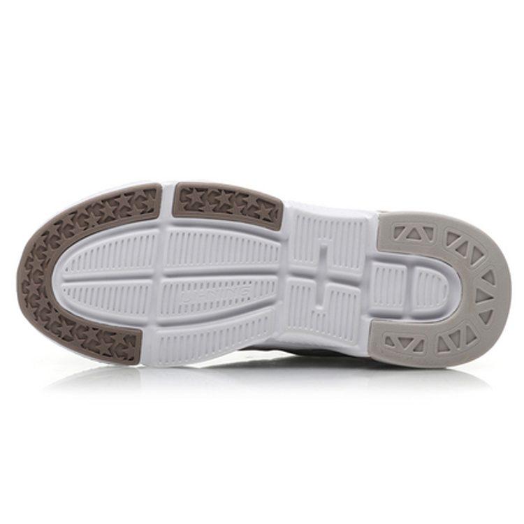 Li Ning Fashion Non Slip Lightweight Low Top Casual Shoes Men's Silver Fish Gray AGLP125-4