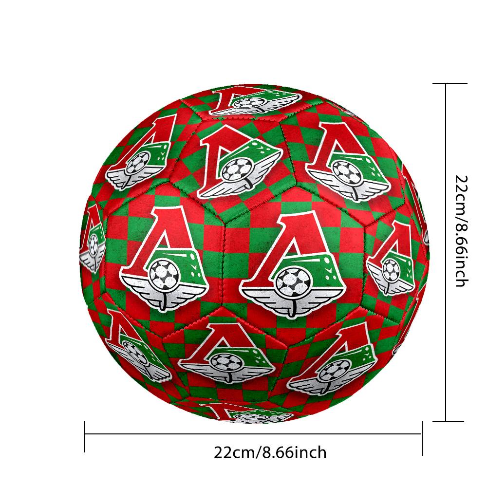 Lokomotiv Moscow Theme Size 5 Match Soccer Ball Professional Outdoor Football Soft Touch Training Ball