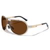 2026 New Retro Oval Metal Frame Sunglasses Trendy Street Style Shades Unisex Outdoor Travel Fishing UV Protection Eyewear