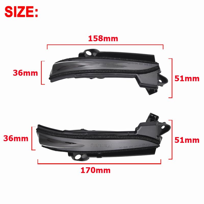 1Pairs LED Dynamic Turn Signal Light Side Mirror Sequential Lamp Blinker Indicator For Ford Fusion Mondeo  Version 2013-
