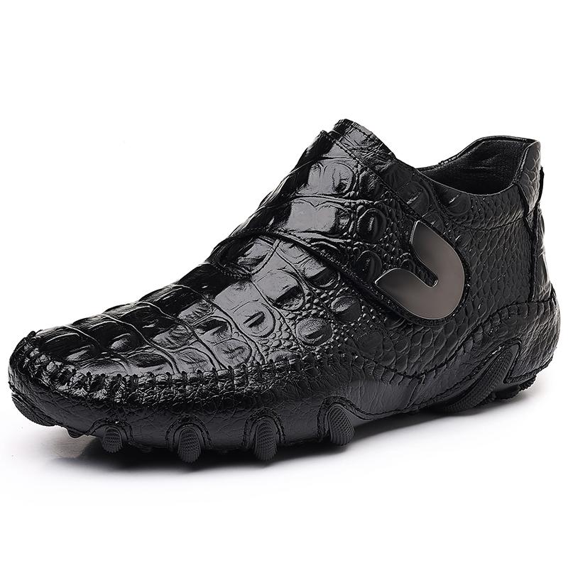 High-end Ankle Boots Handmade Casual Boots Outdoor Treking Footwear All-match Botas Mens Classical Soft Leather Motorcycle Boots