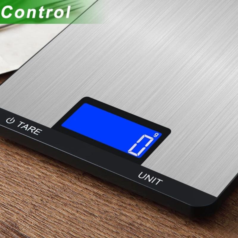 FODWET Digitale Küchenwaage mit großer Plattform - 22lb/10kg Präzisions-Lebensmittelwaage mit 1g Genauigkeit & Tarafunktion, Multifunktion