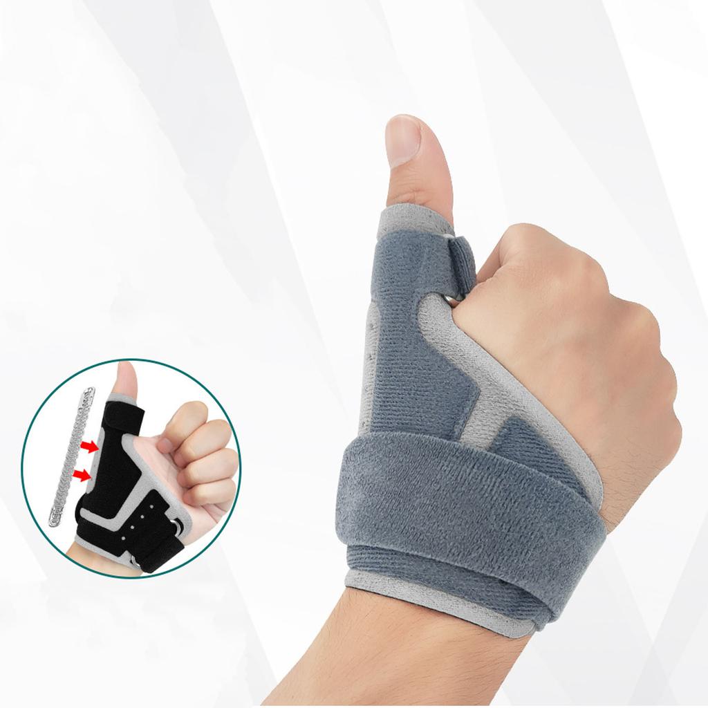 Finger Support Brace Breathable Sponge Thumb and Wrist Stabilizer Splint Thumb Sleeve for Sports