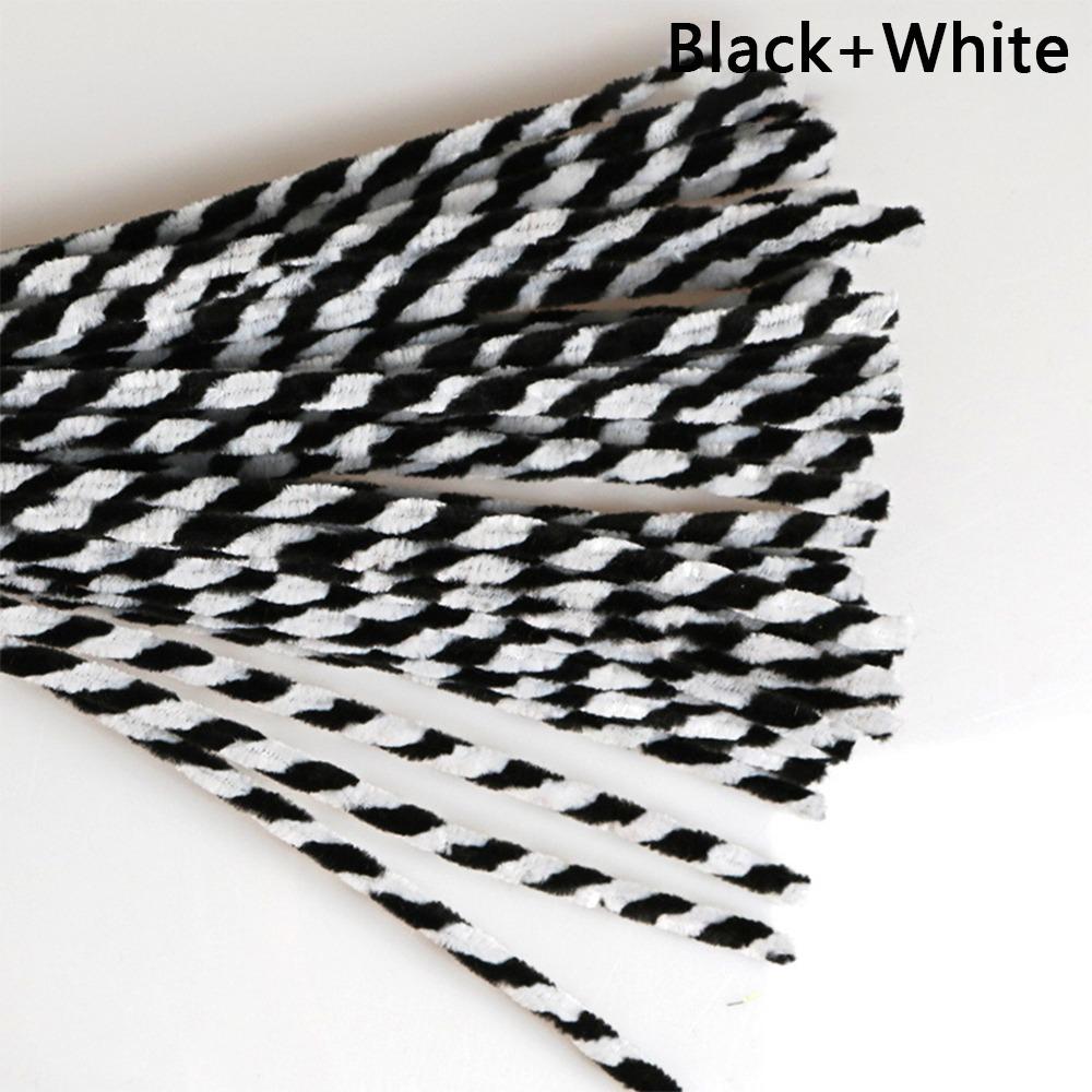 50 шт. Новый двухцветный крученый стик Ручная поделка Стик для завивки корней волос DIY Полоски Рождество