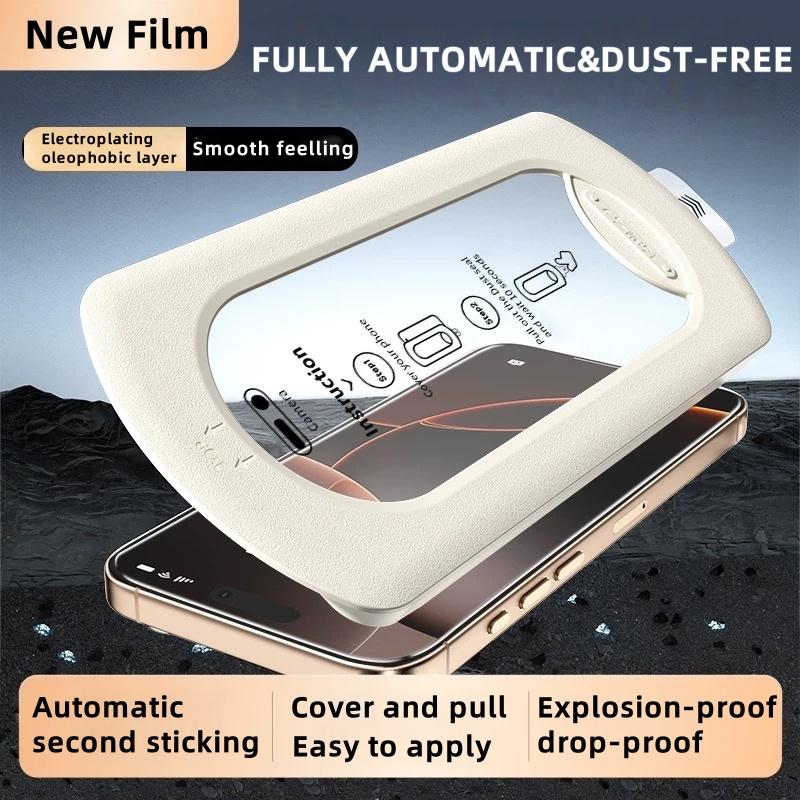 1PCSAutomatic Adsorption/screenprotector Mobile Film Screen Film Mobile Phone Screen Film Compatible for iPhone Screen Film 17 16 13 12 11 Pro Max Xr