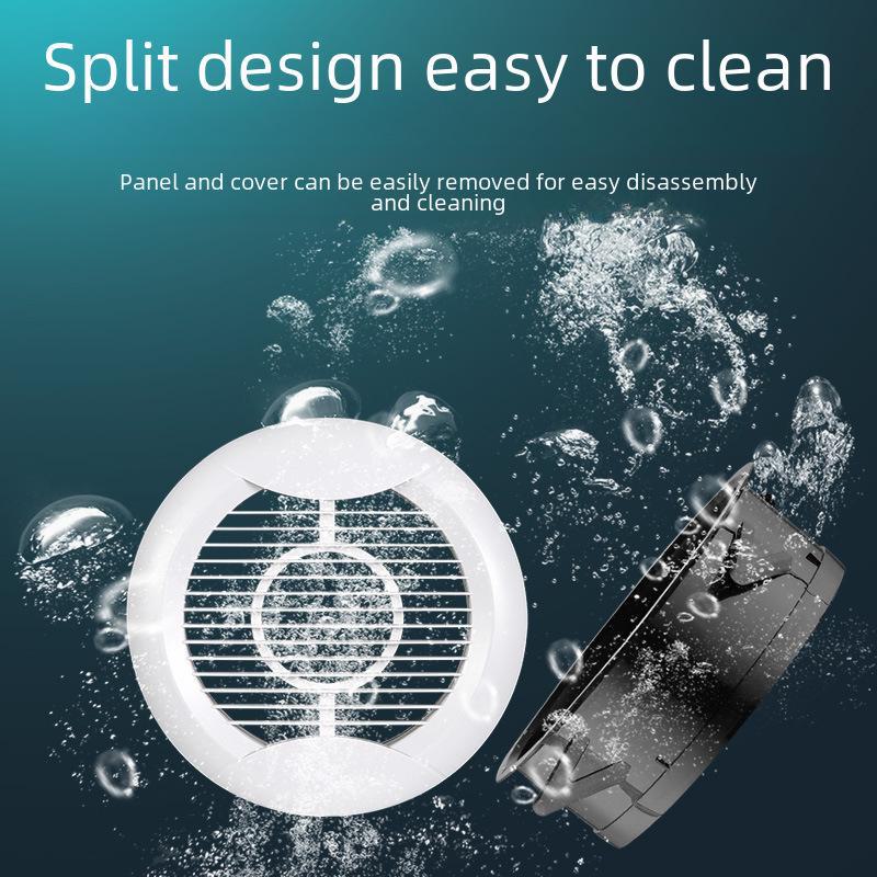 ABS-Rundjalousie mit Netzabdeckung für Frischluft- und Abluftkanalsysteme