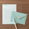 Midori Letter Set Foil-Stamped Envelope Margaret Pattern