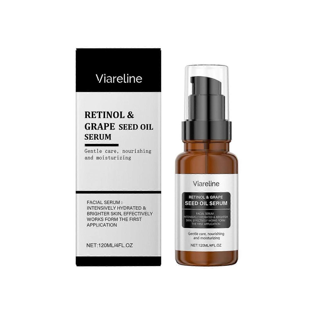 Viareline grape seed oil essence - delicate, tender, bright, moisturizing & hydrating facial essence for for daily skin care daily care
