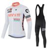 Completo Traspirante a Manica Lunga Autunnale per Ciclismo 2026 Salopette da Ciclismo Uomo Autunno e Inverno Completo da Ciclismo per Bici da Strada Set Lungo Maglia da Ciclismo in Fibra di Poliestere
