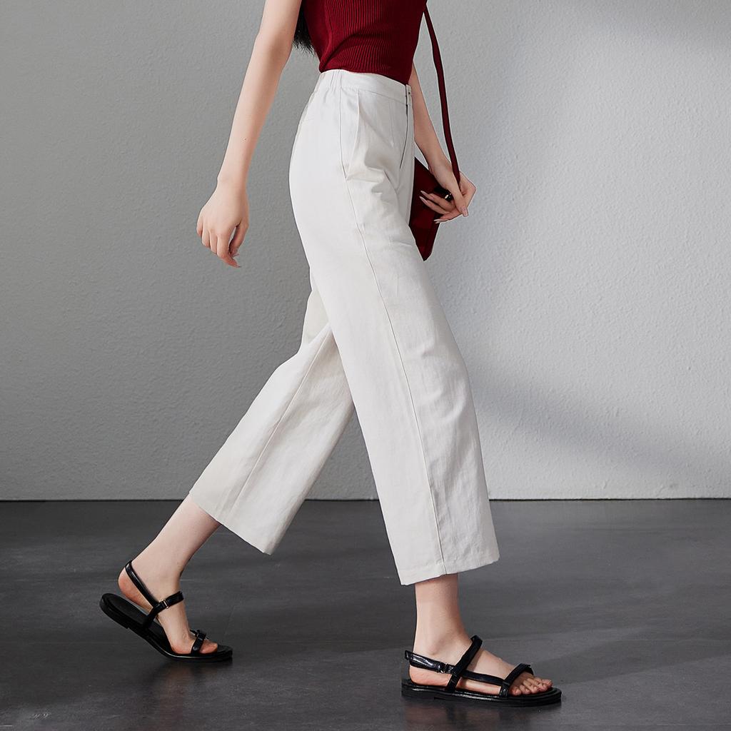 Cotton and Linen Breathable Casual Pants for Women In Summer 2025, Thin, Loose, Slimming and Wide Leg Pants