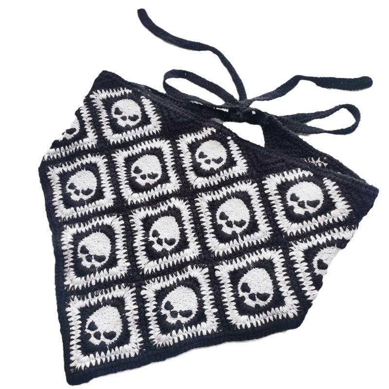 Bat Skull Pattern Halloween Headband With Cotton Fabric For Costume Events