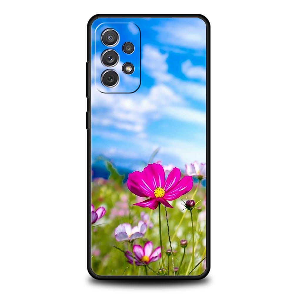 Summer Colorful Flower Case for Samsung A57 A37 A51 A71 A21S A17 A15 A25 A41 A23 A33 A53 A73 A07 A03S A05S A13 A35 A55 5G Cover