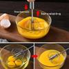 Stainless steel semi-automatic egg beater, rotating cream egg mixer, household manual egg beater