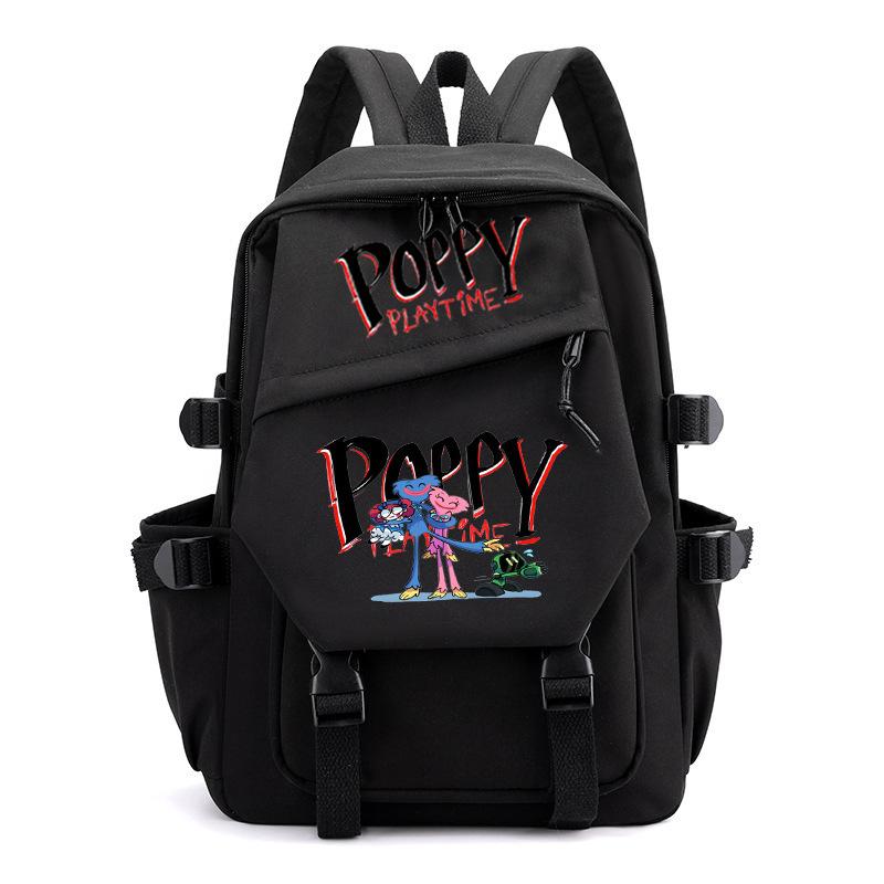 Poppy Waterproof Women's Backpack Girl Schoolbag Large Capacity Travel Leisure Shoulder Bag
