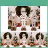 Stretchable Joyful Doll Decoration With Snowman Reindeer And Elderly Characters Perfect For Christmas Atmosphere
