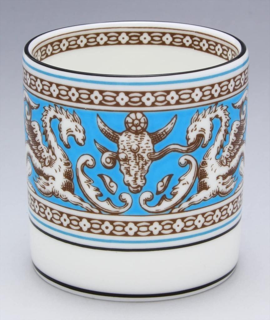 Imported Wedgwood Florentine Turquoise Bond Cup Saucer 100ml Wedding Gift Present 1058034 [Authentic Product] &