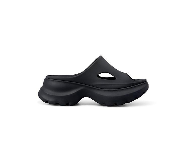 

Grape mother has the same spot~ height increase of 7cm~ ultra-light stepping on shit feeling EVA versatile hollow open-toed cool slippers female summe 35