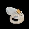 Sex Toys Silicone Small/Standard Male Chastity Device Cock Cage with 5 Rings Brass Lock Locking  Erotic Urethral Adult Game