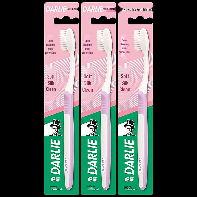 Darlie Silky Deep Clean Soft Bristle Toothbrush 3-Pack