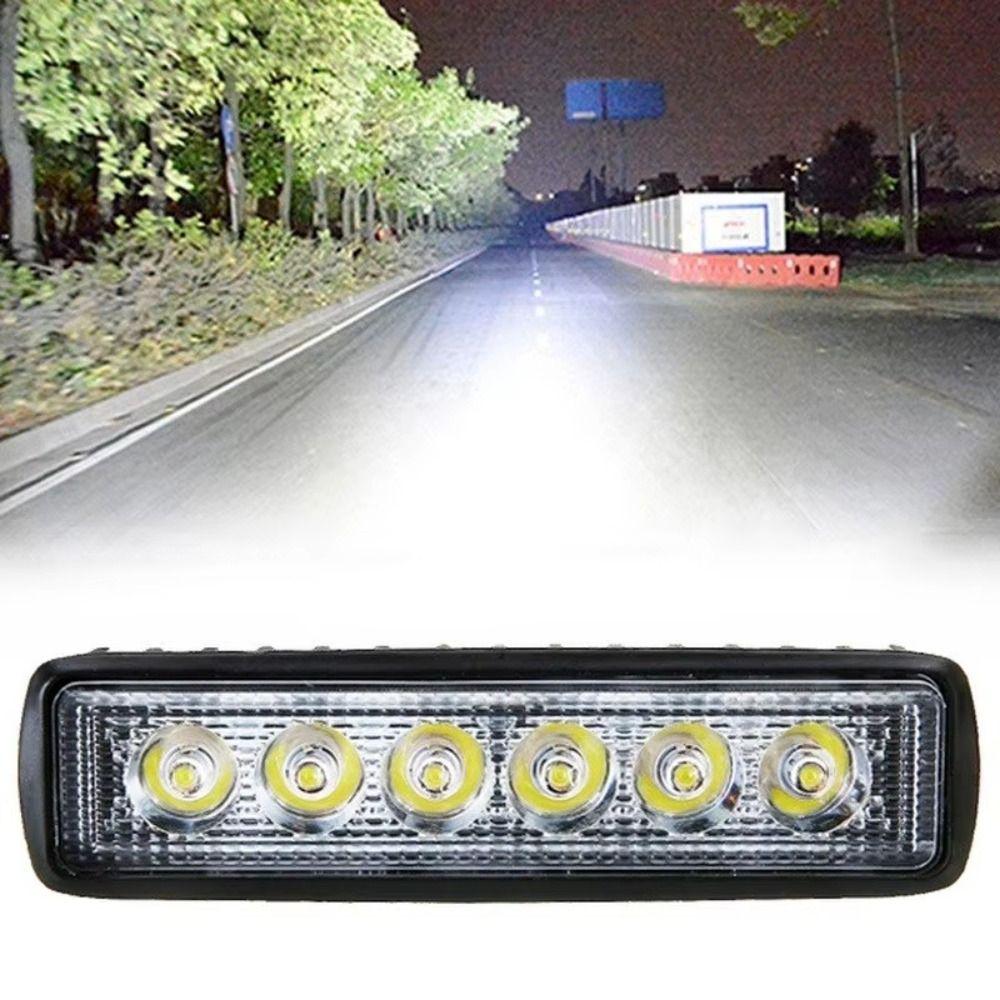 18W 12V LED Car Work Light 6 LED High Bright Car Spotlight Universal Water Proof Driving Fog Headlights Offroad Automobile Truck