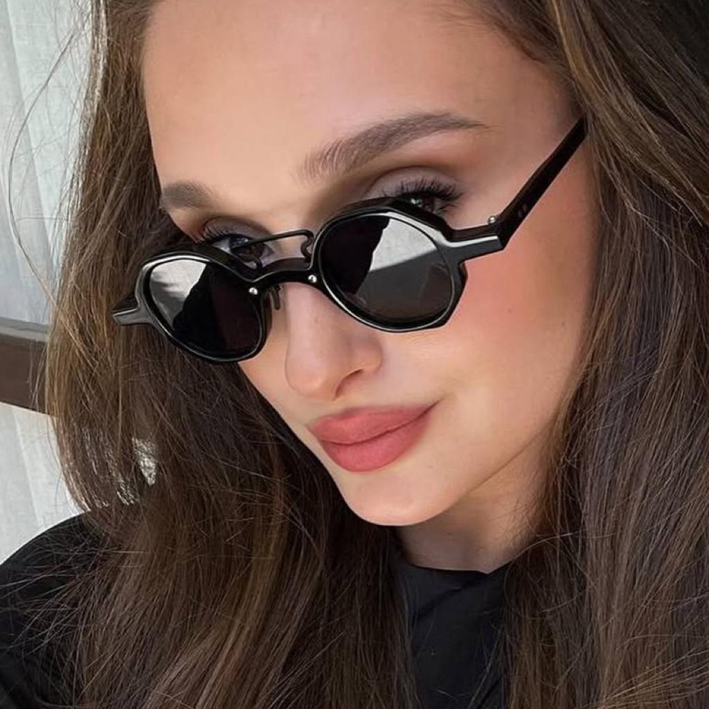 Steampunk Round Sunglasses Vintage Punk Luxury Brand Designer UV Protection Outdoor Driving Metal Hip Hop Sun Glasses